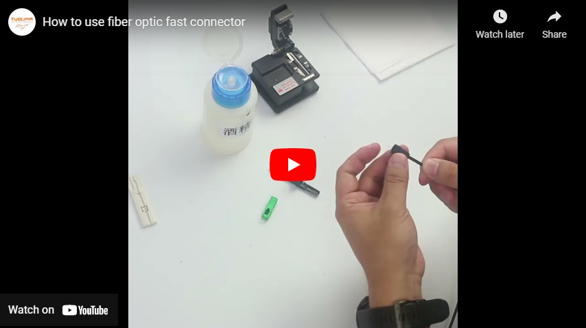 How to use fiber optic fast connector video